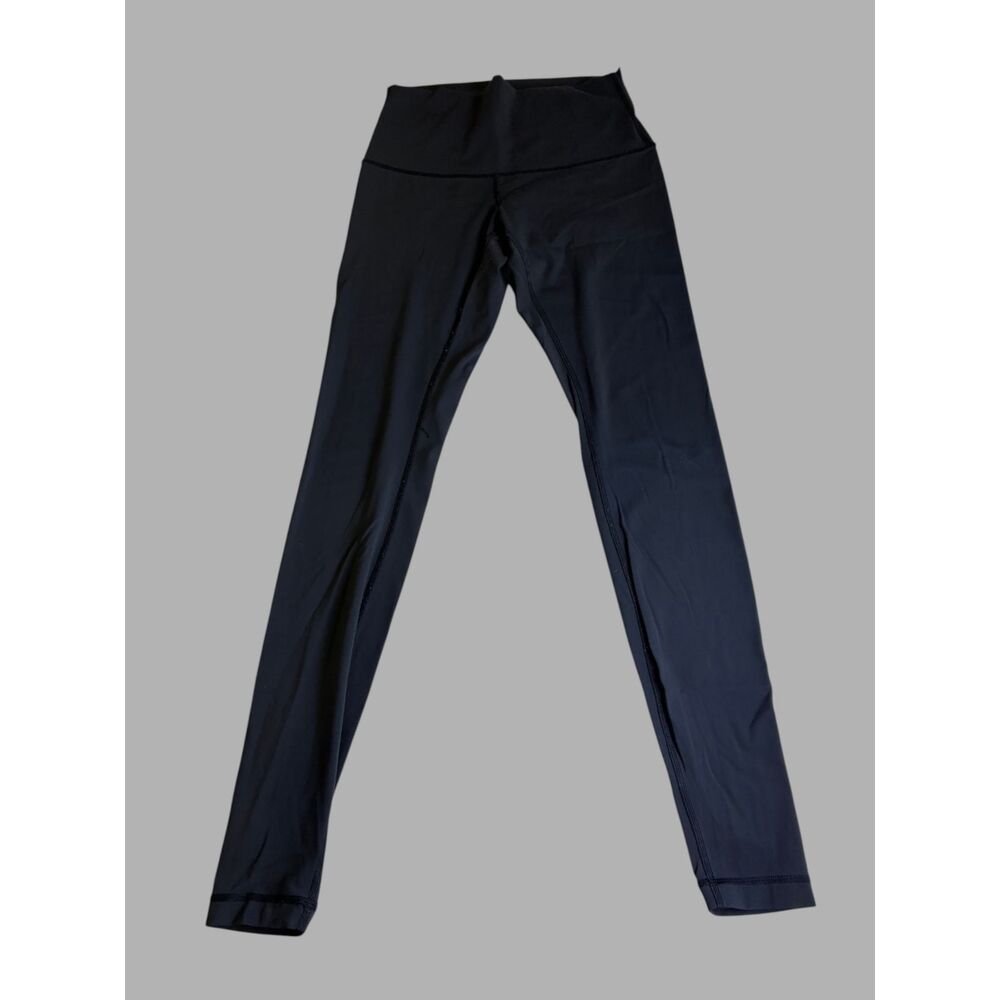 Lululemon Women's Size 6 Black Full Length High Rise Leggings Faded